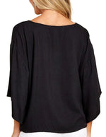 Bedruckte Bluse mit Ausschnitt – Mireia Bedruckte Bluse mit Ausschnitt – Mireia Louise Perrin 