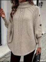 Geknöpfter Poncho – Sylvette Geknöpfter Poncho – Sylvette Louise Perrin 
