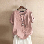 Einfarbige Asymmetrische Bluse – Nadine Einfarbige Asymmetrische Bluse – Nadine Louise Perrin Rosa S 