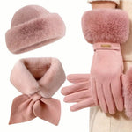 3-teiliges Winterset – Floriane 3-teiliges Winterset – Floriane Louise Perrin Rosa 