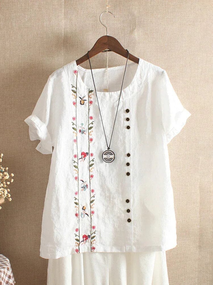 Bestickte Bluse – Floriane Bestickte Bluse – Floriane Louise Perrin Weiß S 