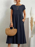 Louane Kleid Louane Kleid Louise Perrin Bleu marine S 