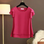 Leichte Volantbluse – Mirela Leichte Volantbluse – Mirela Louise Perrin Rose Foncé S 