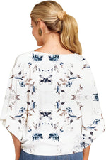 Bedruckte Bluse mit Ausschnitt – Mireia Bedruckte Bluse mit Ausschnitt – Mireia Louise Perrin 