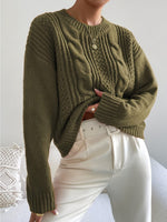 Gestrickter Zopfpullover – Brigitte Gestrickter Zopfpullover – Brigitte Louise Perrin 