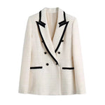 Blazer Adélise Blazer Adélise Louise Perrin Beige avec Noir S 