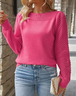 Ajouré-Pullover – Aurianne Ajouré-Pullover – Aurianne Louise Perrin Intensives Rosa XS 
