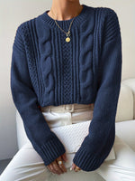 Gestrickter Zopfpullover – Brigitte Gestrickter Zopfpullover – Brigitte Louise Perrin 