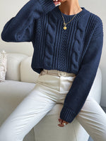 Gestrickter Zopfpullover – Brigitte Gestrickter Zopfpullover – Brigitte Louise Perrin 