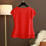 Leichte Volantbluse – Mirela Leichte Volantbluse – Mirela Louise Perrin Orange S 