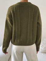 Gestrickter Zopfpullover – Brigitte Gestrickter Zopfpullover – Brigitte Louise Perrin 