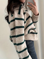 Gestreifter Pullover mit Kragen – Solange Gestreifter Pullover mit Kragen – Solange Louise Perrin 
