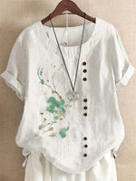 Bluse mit Blumenmuster – Nadège Bluse mit Blumenmuster – Nadège Louise Perrin Blanc à Fleur Verte S 