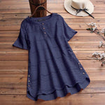 Strukturierte Bluse mit Knöpfen – Maia Strukturierte Bluse mit Knöpfen – Maia Louise Perrin Marineblau S 