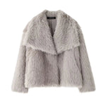 Pelzmantel – Cléa Pelzmantel – Cléa Louise Perrin Beige Gris XS 