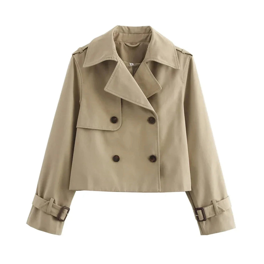 Kurzer Trenchcoat – Élodine Kurzer Trenchcoat – Élodine Louise Perrin Khaki S 