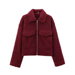 Strukturierte Jacke – Amandyne Strukturierte Jacke – Amandyne Louise Perrin Rot XS 