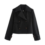 Kurzer Trenchcoat – Élodine Kurzer Trenchcoat – Élodine Louise Perrin Schwarz S 
