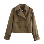 Kurzer Trenchcoat – Élodine Kurzer Trenchcoat – Élodine Louise Perrin Braun S 