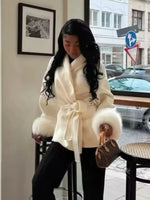 Jacke mit Gürtel – Mireille Jacke mit Gürtel – Mireille Louise Perrin Weiß S 