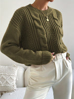 Gestrickter Zopfpullover – Brigitte Gestrickter Zopfpullover – Brigitte Louise Perrin 