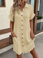 Luftiges Sommer-Hemdkleid - Margaux Luftiges Sommer-Hemdkleid - Margaux Louise Perrin Khaki S 