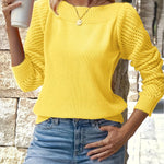 Ajouré-Pullover – Aurianne Ajouré-Pullover – Aurianne Louise Perrin Gelb XS 