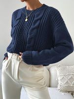 Gestrickter Zopfpullover – Brigitte Gestrickter Zopfpullover – Brigitte Louise Perrin 
