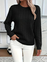 Gestrickter Zopf-Pullover – Manon Gestrickter Zopf-Pullover – Manon Louise Perrin 