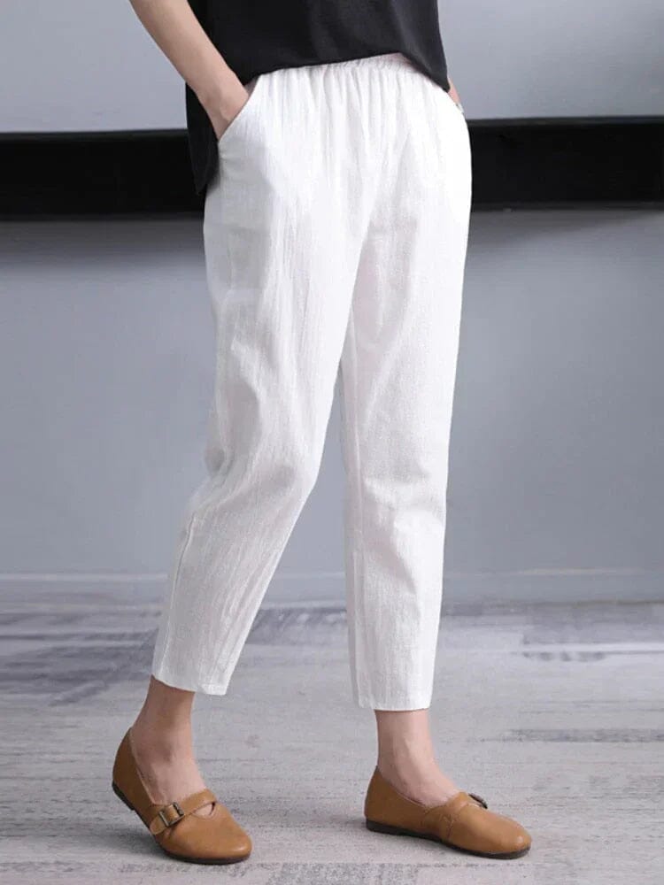 Capri-Hose – Violett Capri-Hose – Violett Louise Perrin Weiß S 