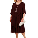 Elegantes Lagenkleid – Veronique Elegantes Lagenkleid – Veronique Louise Perrin Bordeauxrot L 
