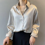 Satinbluse – Lauriane Satinbluse – Lauriane Louise Perrin Nude S 