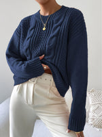 Gestrickter Zopfpullover – Brigitte Gestrickter Zopfpullover – Brigitte Louise Perrin 