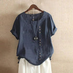 Einfarbige Asymmetrische Bluse – Nadine Einfarbige Asymmetrische Bluse – Nadine Louise Perrin 