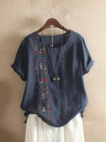 Bestickte Bluse – Floriane Bestickte Bluse – Floriane Louise Perrin Blau S 